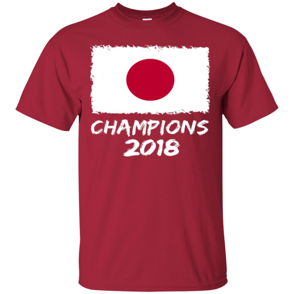 Football Lover T-shirt Japan Champions 2018 T-shirt Cardinal