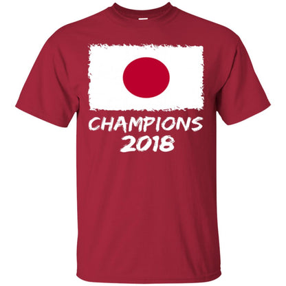 Football Lover T-shirt Japan Champions 2018 T-shirt Cardinal
