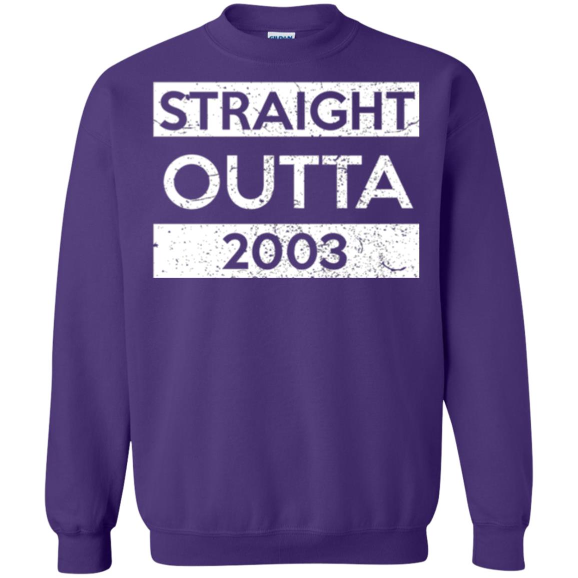 Brithday T-shirt Straight Outta 2003 Purple