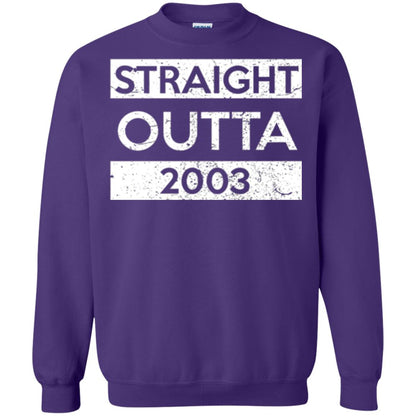 Brithday T-shirt Straight Outta 2003 Purple