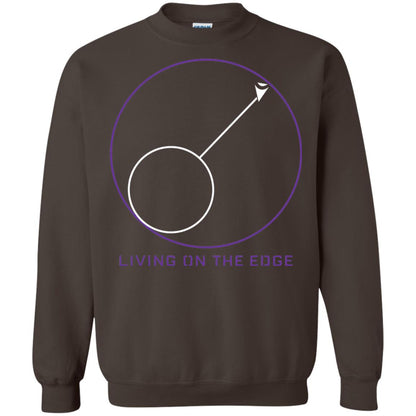 Gamer T-shirt Living On The Edge Run From The Storm Dark Chocolate