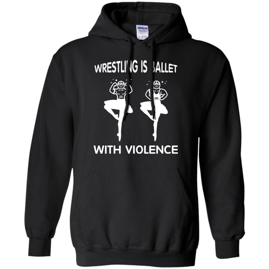 Wrestling Lover T-shirt Is Ballet With Violence Black