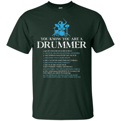 Drummer T-shirt You_re A Drummer Forest Green