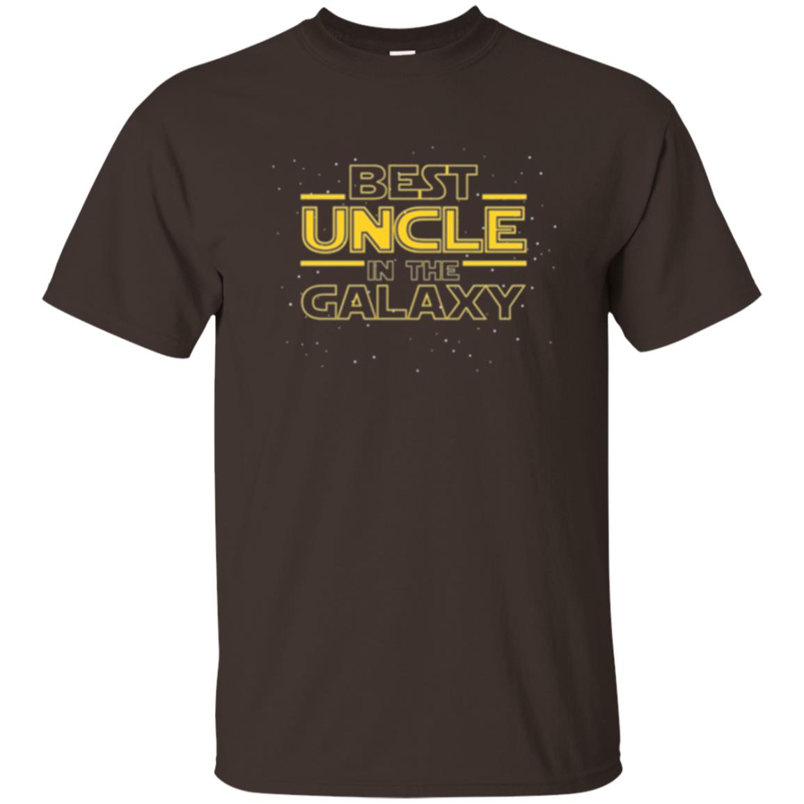 Uncle T-shirt Best Uncle In The Galaxyt-shirt Dark Chocolate