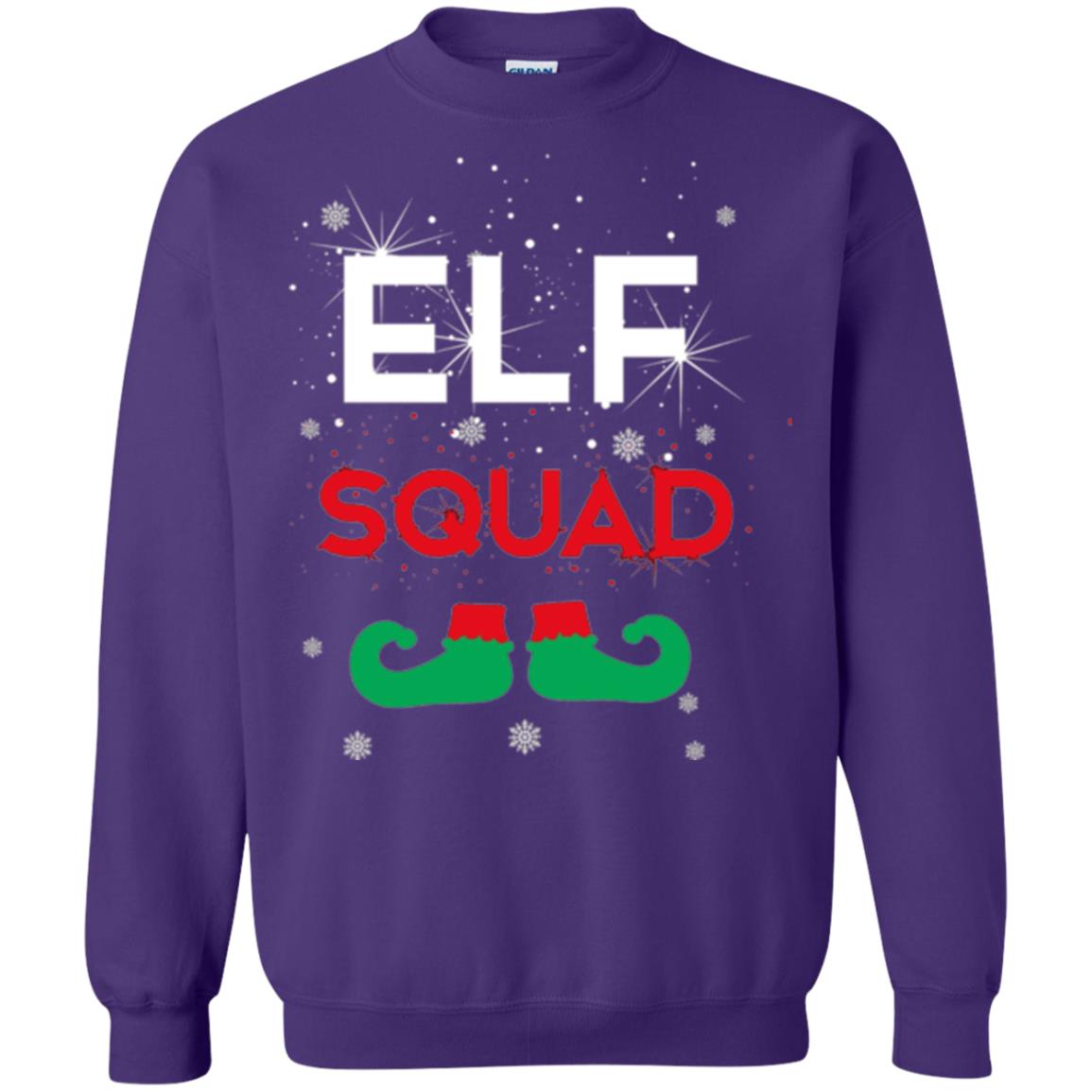 Christmas T-shirt Elf Squad Purple