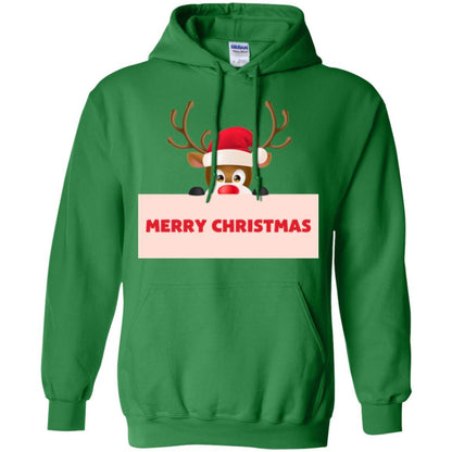 Christmas T-shirt Reindeer Merry Christmas T-shirt Irish Green