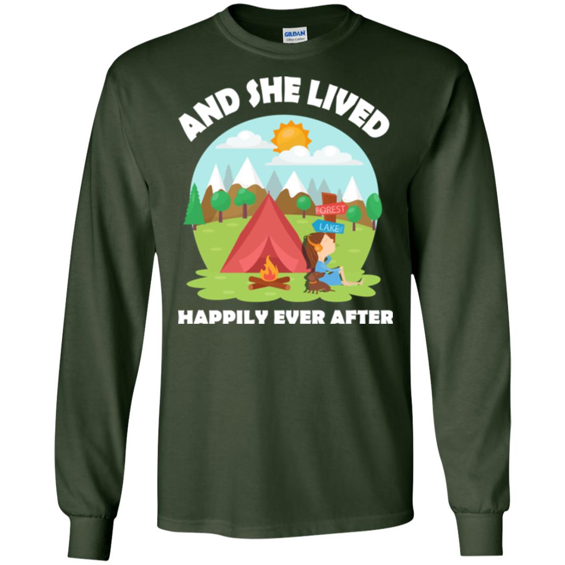 And She Lived Happily Ever After T-shirt Forest Green