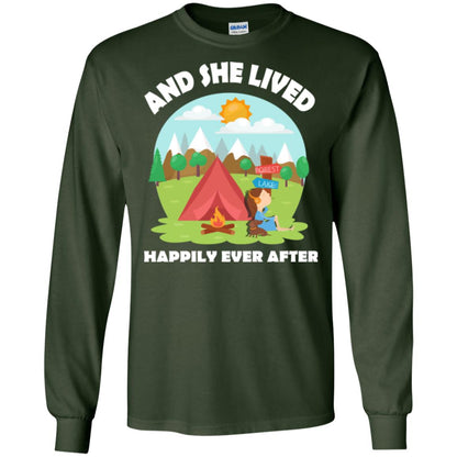 And She Lived Happily Ever After T-shirt Forest Green