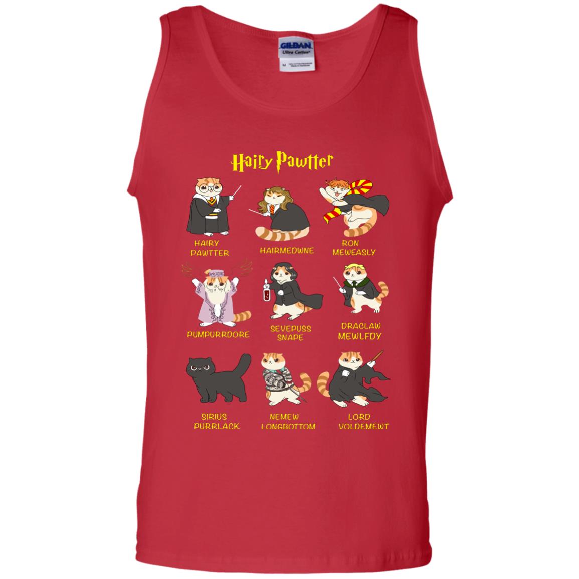 Hairy Pawtter Harry Potter Fan T-shirtG220 Gildan 100% Cotton Tank Top