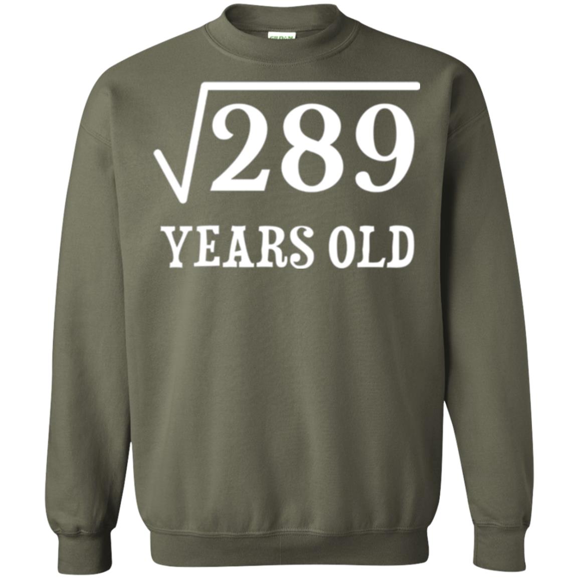 Brithday T-shirt Square Root Of 289 Military Green