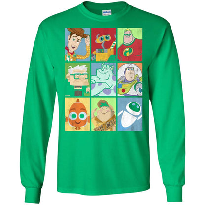 Epic Boxed Up Line Up Character Graphic T-shirt Irish Green