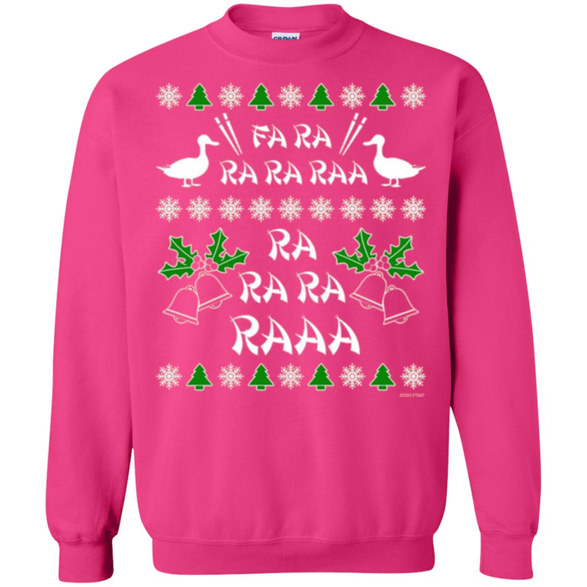 Christmas T-shirt Fa Ra Ra Chinese Duck Dinner Heliconia