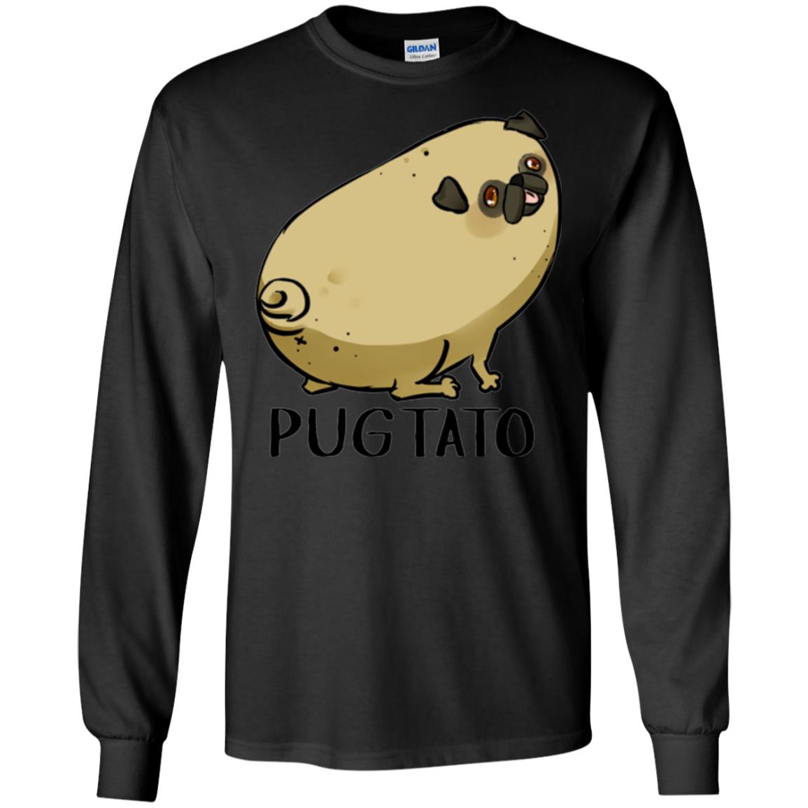 Dog Lovers T-shirt Pugtato Black