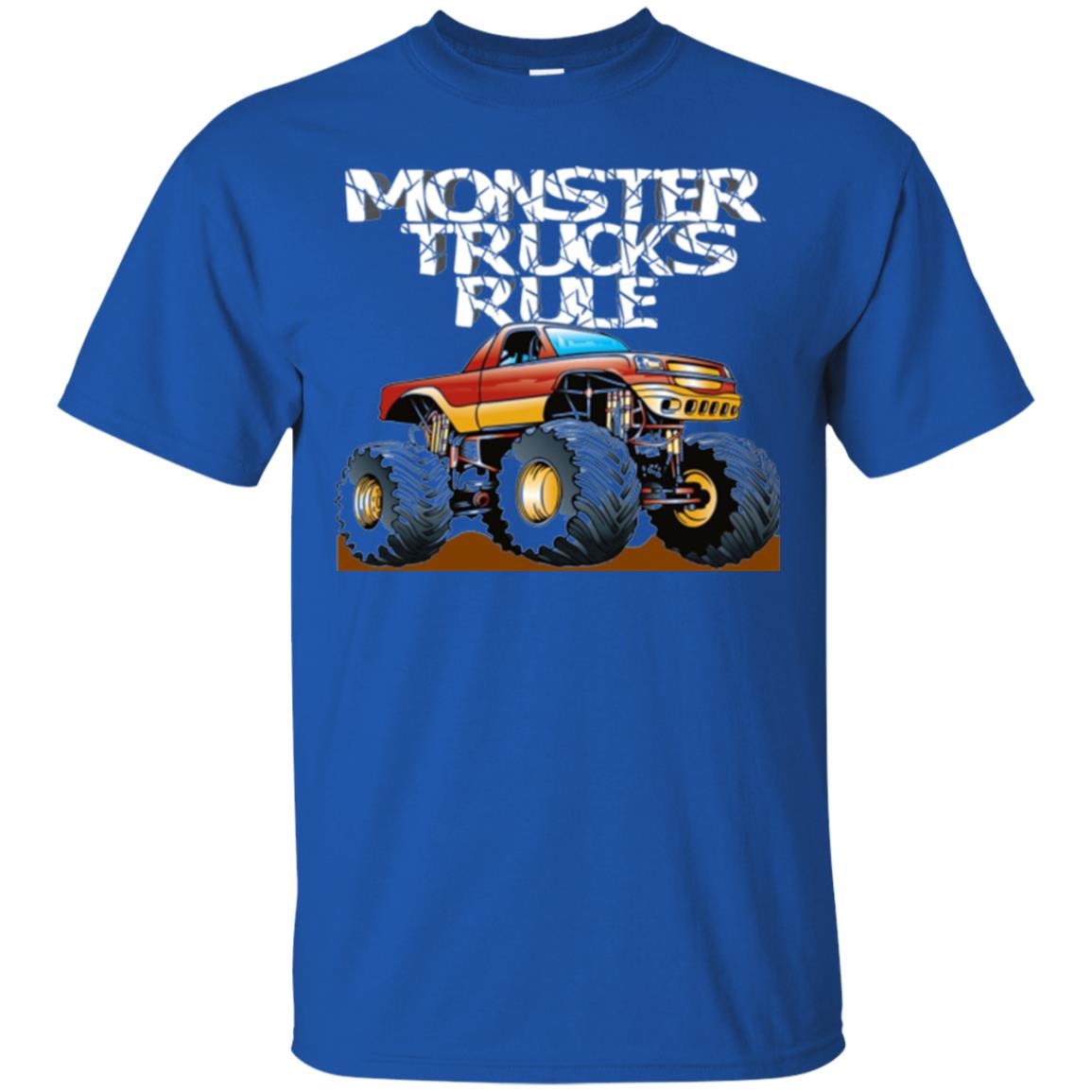 Monster Trucks Rule T-shirt Royal