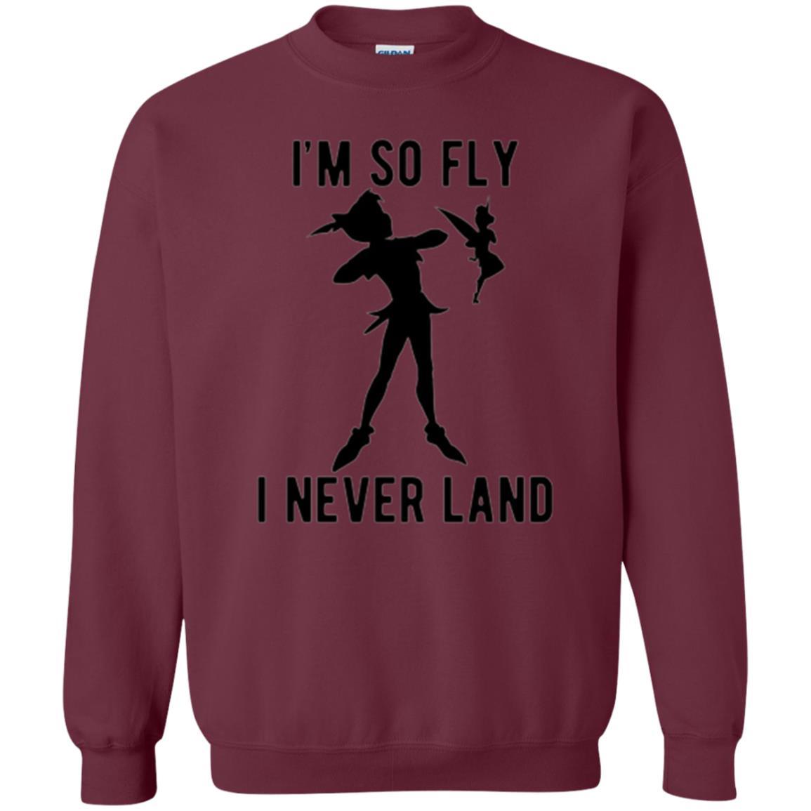 Film T-shirt Tinker Bell I'm So Fly I Never Land Maroon
