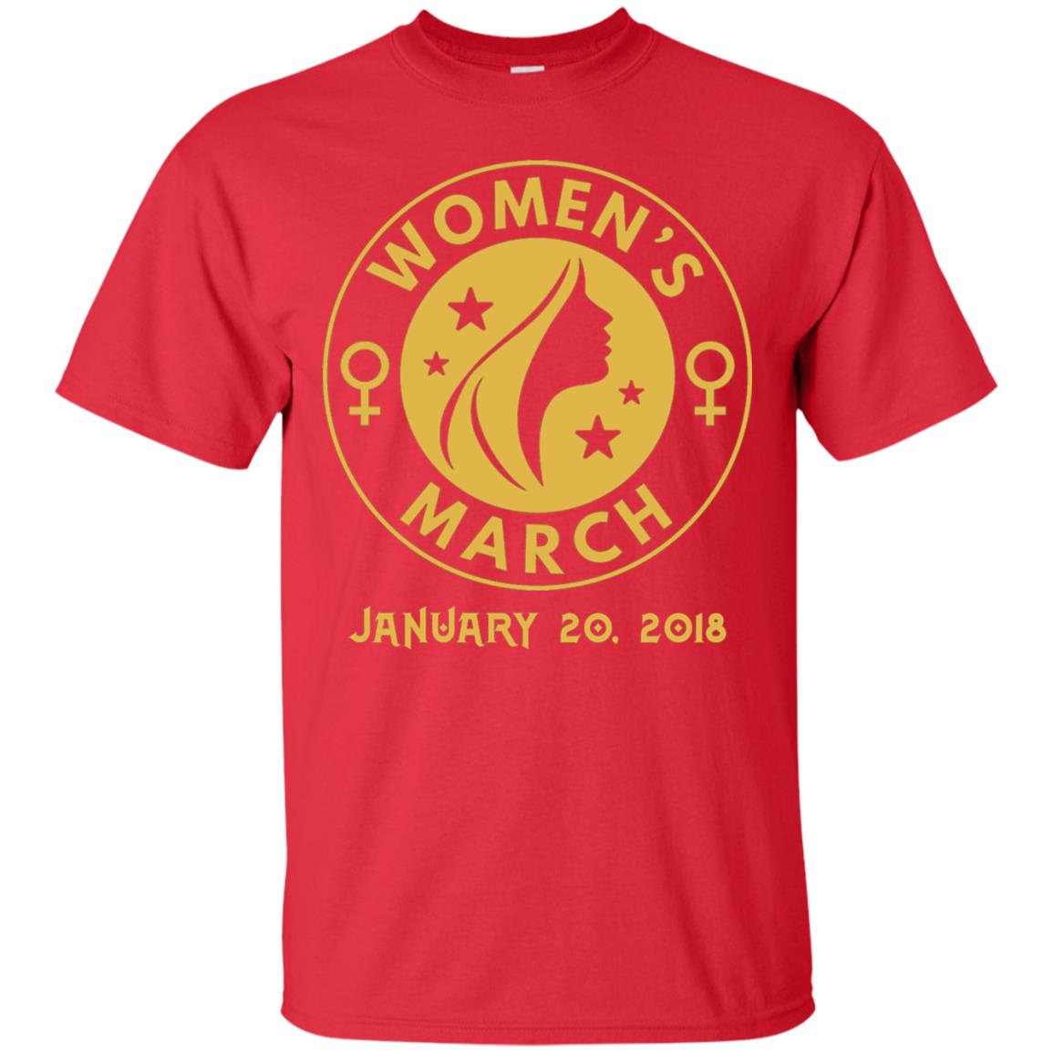 Women_s Right T-shirt Women_s March January 20th 2018 Protest Red