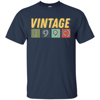 Vintage 1990 28th Birthday Gift Shirt For Mens Or Womens Navy