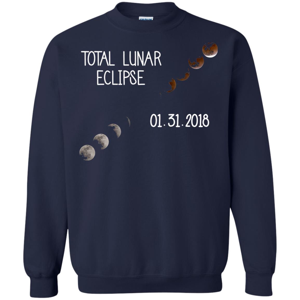 Total Lunar Eclipse 01-31-2018 Celebration Shirt Navy