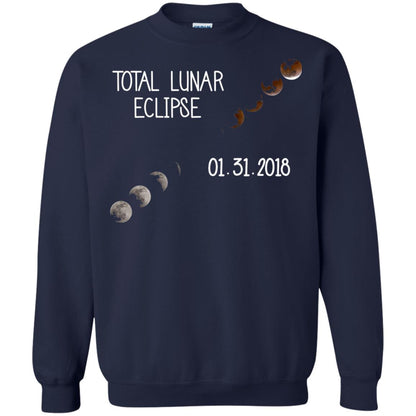 Total Lunar Eclipse 01-31-2018 Celebration Shirt Navy
