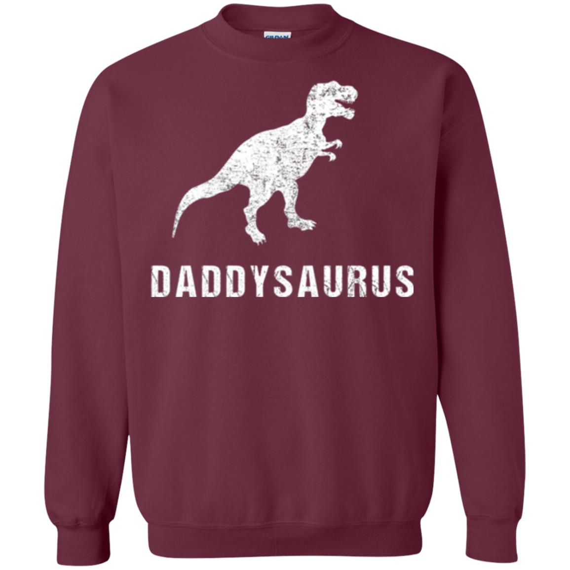 Dad T-shirt Daddysaurus Maroon