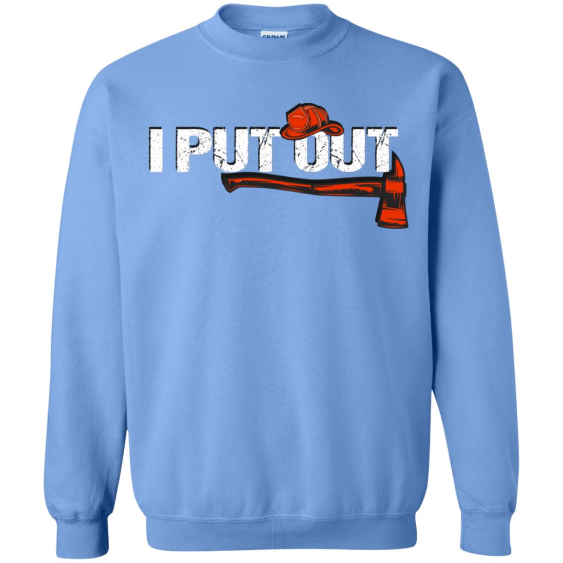 I Put Out Firefighter Gift Shirt For Mens Carolina Blue