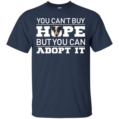 You Can_t Buy Hope But You Can Adopt It Dog Shirt Navy