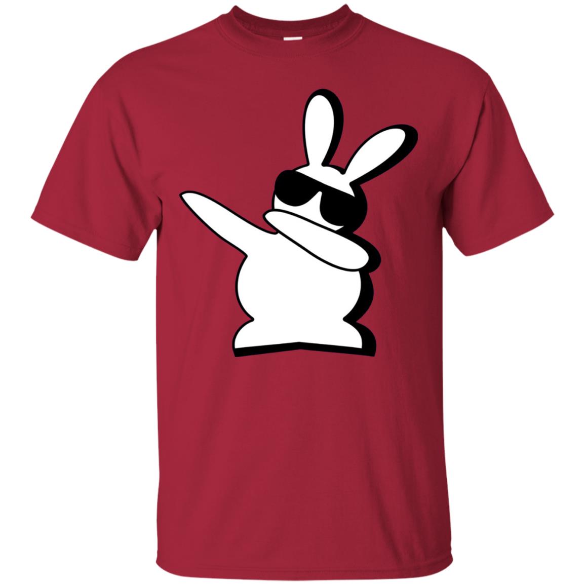 Dabbing Hip Hop Bunny Easter Dab Rabbit Dance T-shirt Cardinal