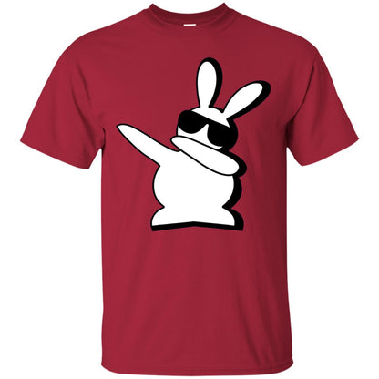 Dabbing Hip Hop Bunny Easter Dab Rabbit Dance T-shirt Cardinal