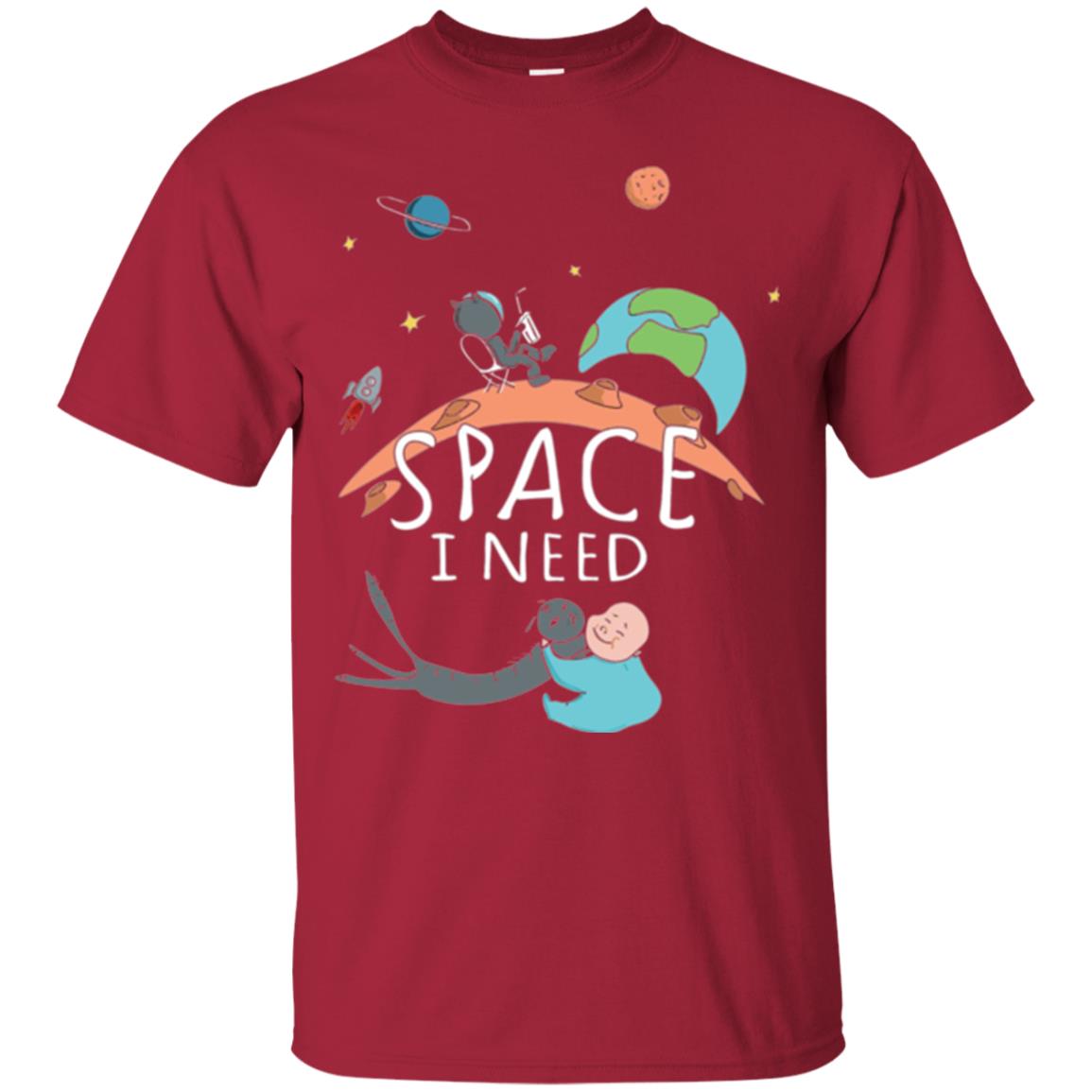Funny Astronaut Universe Pun T-shirt I Need Space Cardinal