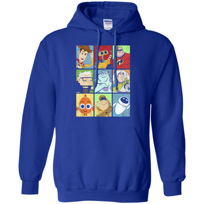 Epic Boxed Up Line Up Character Graphic T-shirt Royal