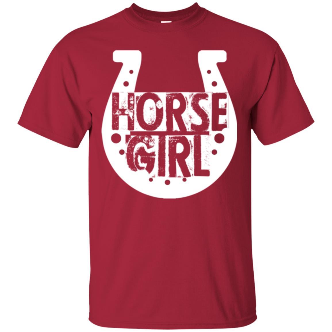 Horse Girl T-shirt I Love My Horses Racing Cardinal