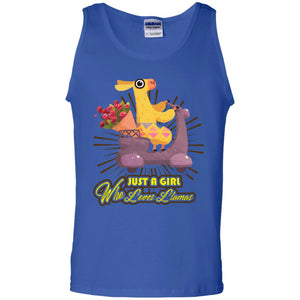 Just A Girl Who Loves Llamas Best Llama Gift Shirt For Girls