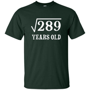 Brithday T-shirt Square Root Of 289