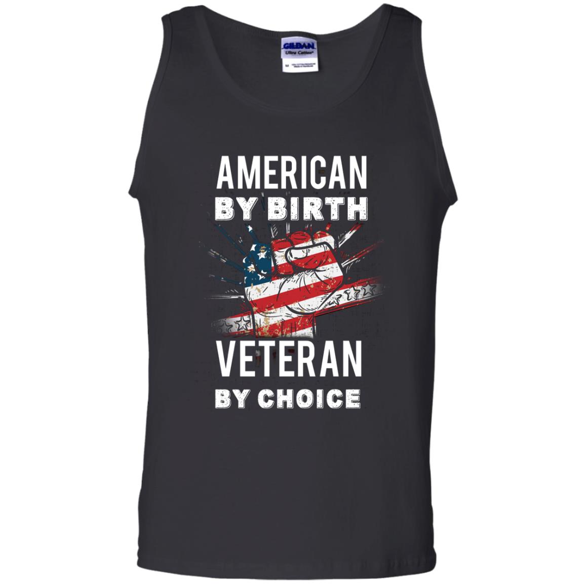 American By Birth Veteran By Choice Independence Day 4th July Shirt Black