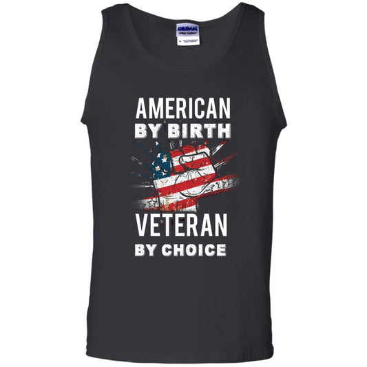 American By Birth Veteran By Choice Independence Day 4th July Shirt Black