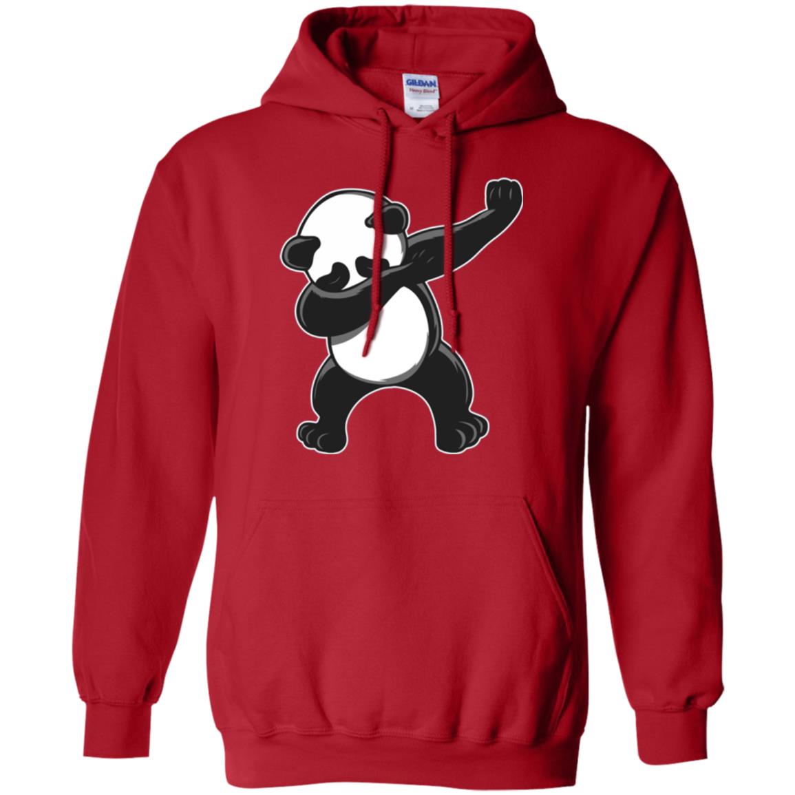 Funny Panda Dab T-shirt Cute Dabbing Panda Red