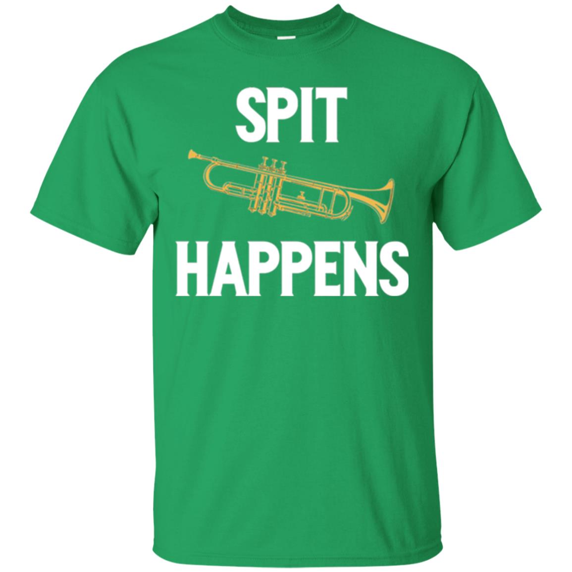 Trumpet Players T-shirt Spit Happens Irish Green