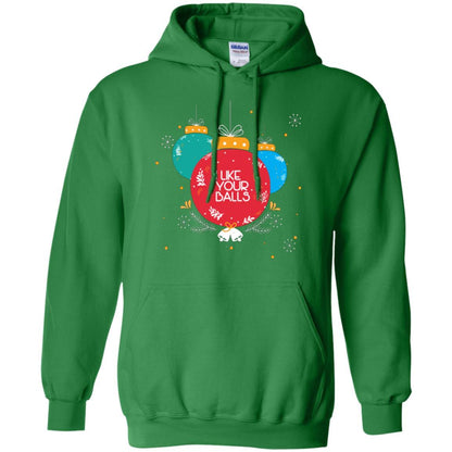 Christmas T-shirt I Like Your Balls Irish Green