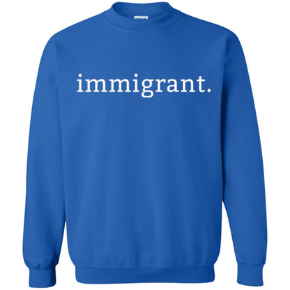 Anti Racism T-shirt Immigrant Simple Minimalist Royal