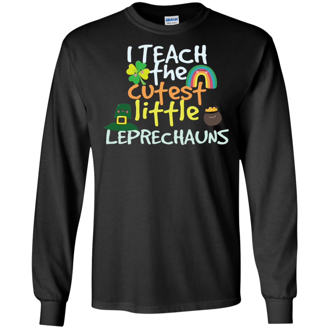 Cutest Little Leprechauns St. Patricks Day Teacher T-shirt Black