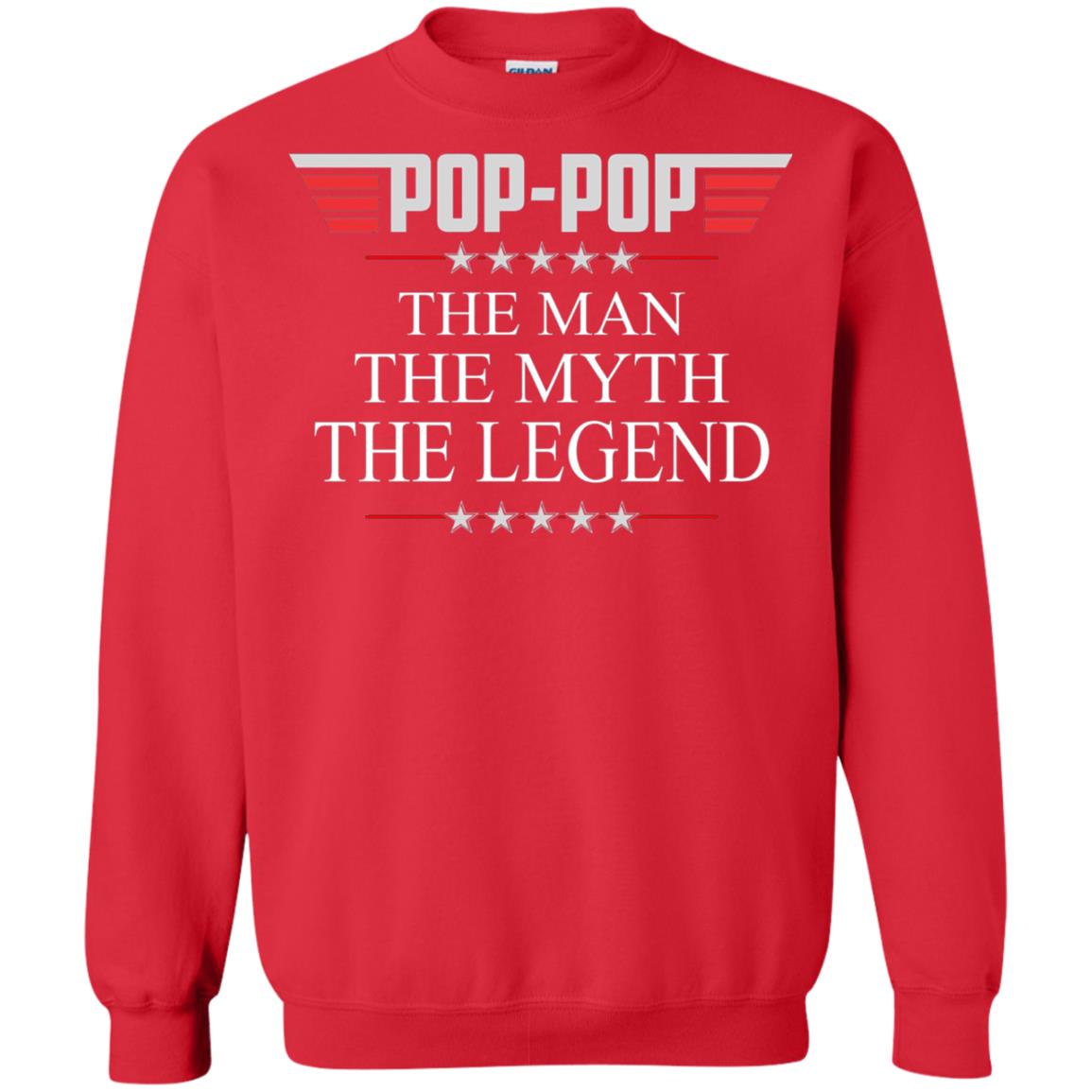 Pop-pop The Man The Myth The Legend Father_s Day T-shirt Red