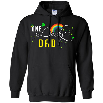 One Lucky Dad St. Patrick_s Day T-shirt Black