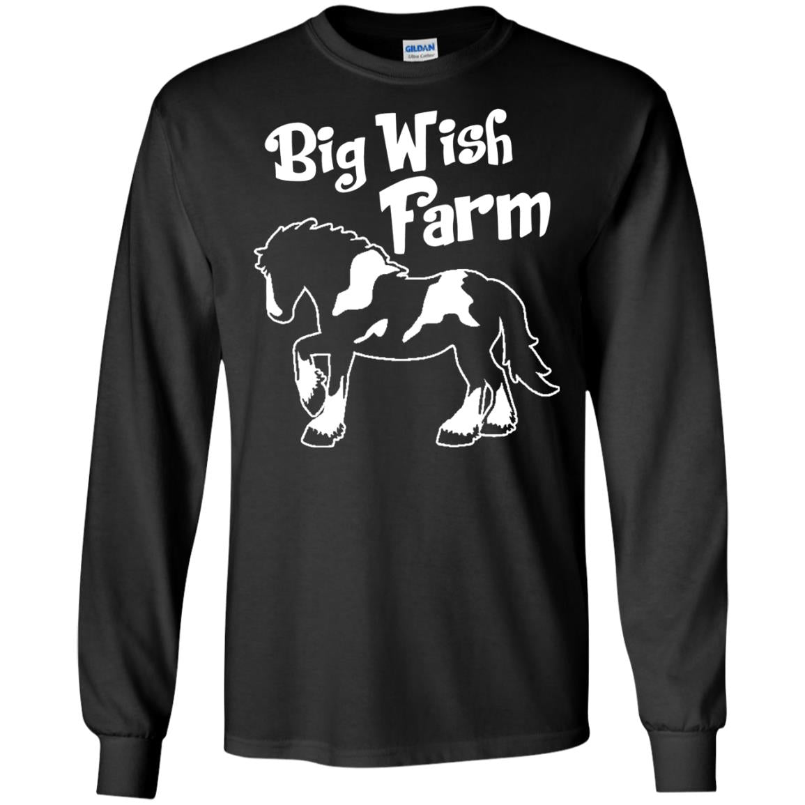 Big Wish Farm Horse Shirt Black