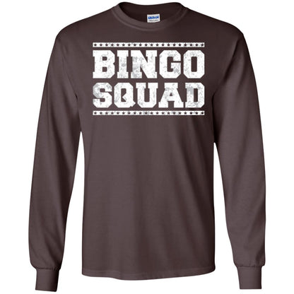 Bingo Squad Distressed Style Lucky Player T-shirt Dark Chocolate