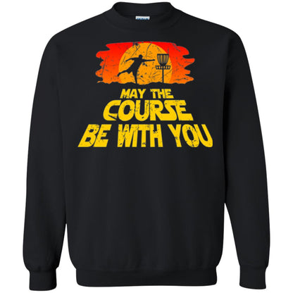 Disc Golf T-shirt May The Course Be With You Black