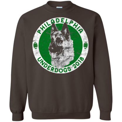 Dog Lover T-shirt Philadelphia Underdogs 2018 Distressed Dark Chocolate