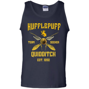 Hufflepuff Quidditch Team Seeker Est 1092 Harry Potter ShirtG220 Gildan 100% Cotton Tank Top