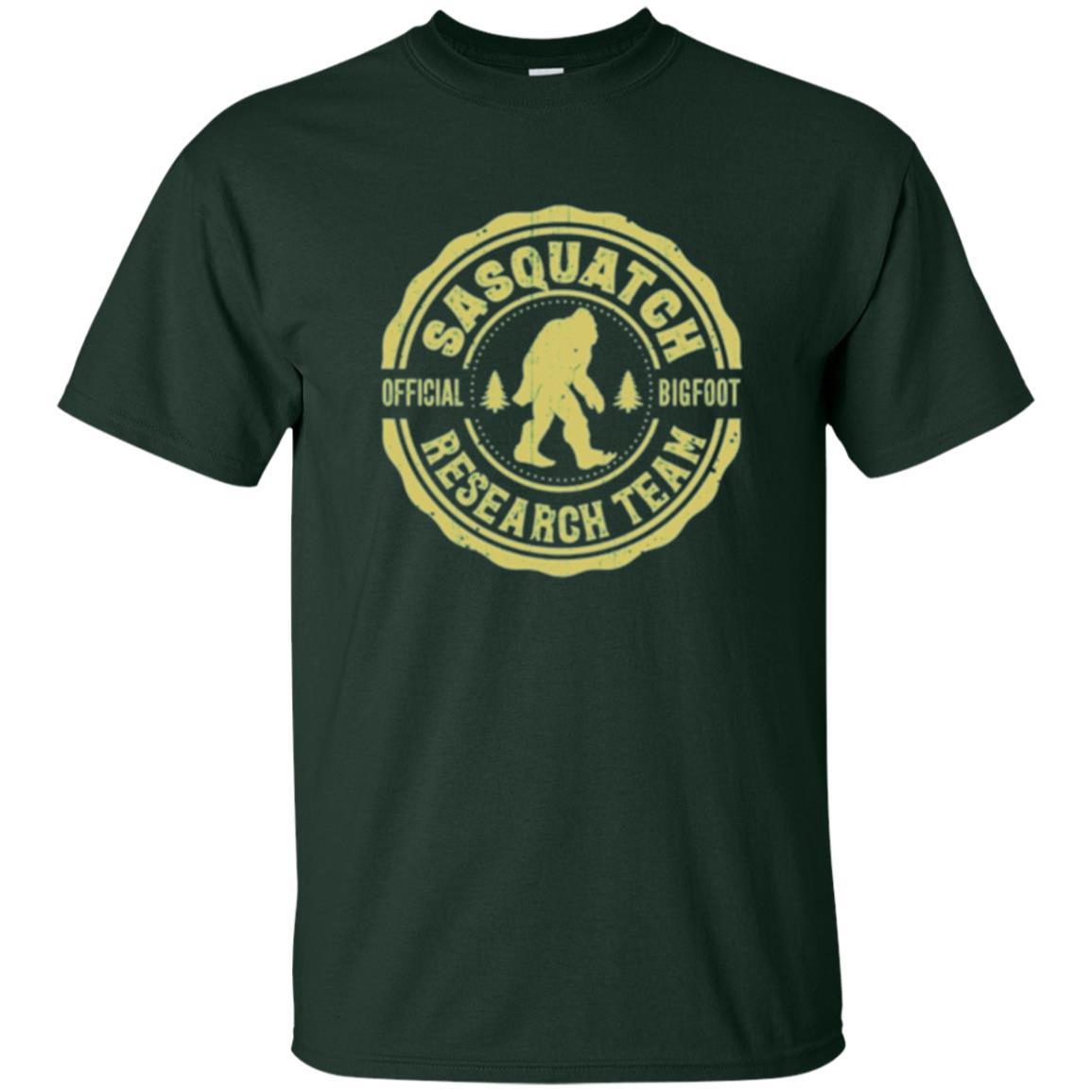 Squatchin Gone T-shirt Finding Sasquatch Bigfoot Research Team Forest Green