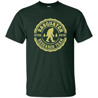 Squatchin Gone T-shirt Finding Sasquatch Bigfoot Research Team Forest Green