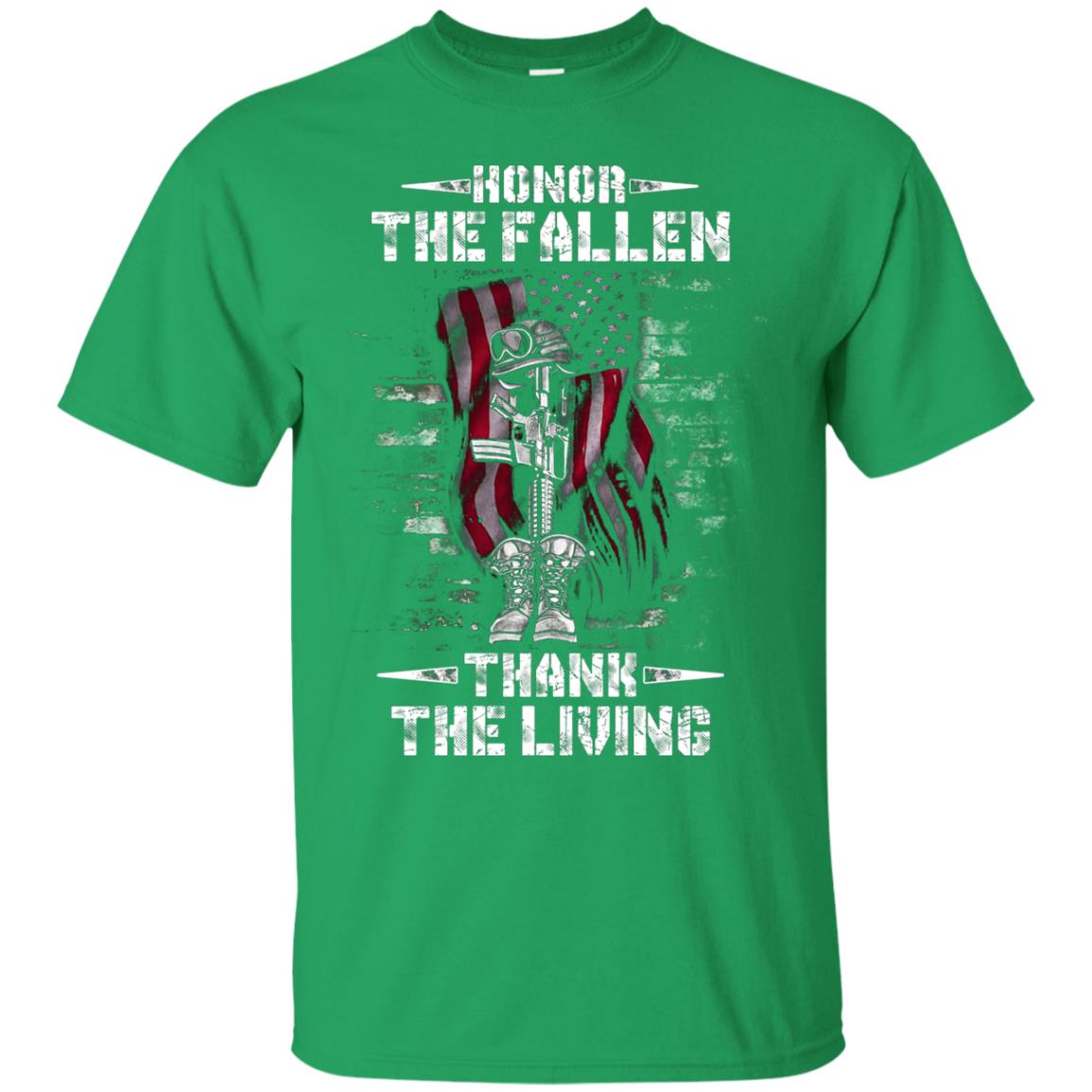 Honor The Fallen Thank The Living Memorial Day Shirt Irish Green